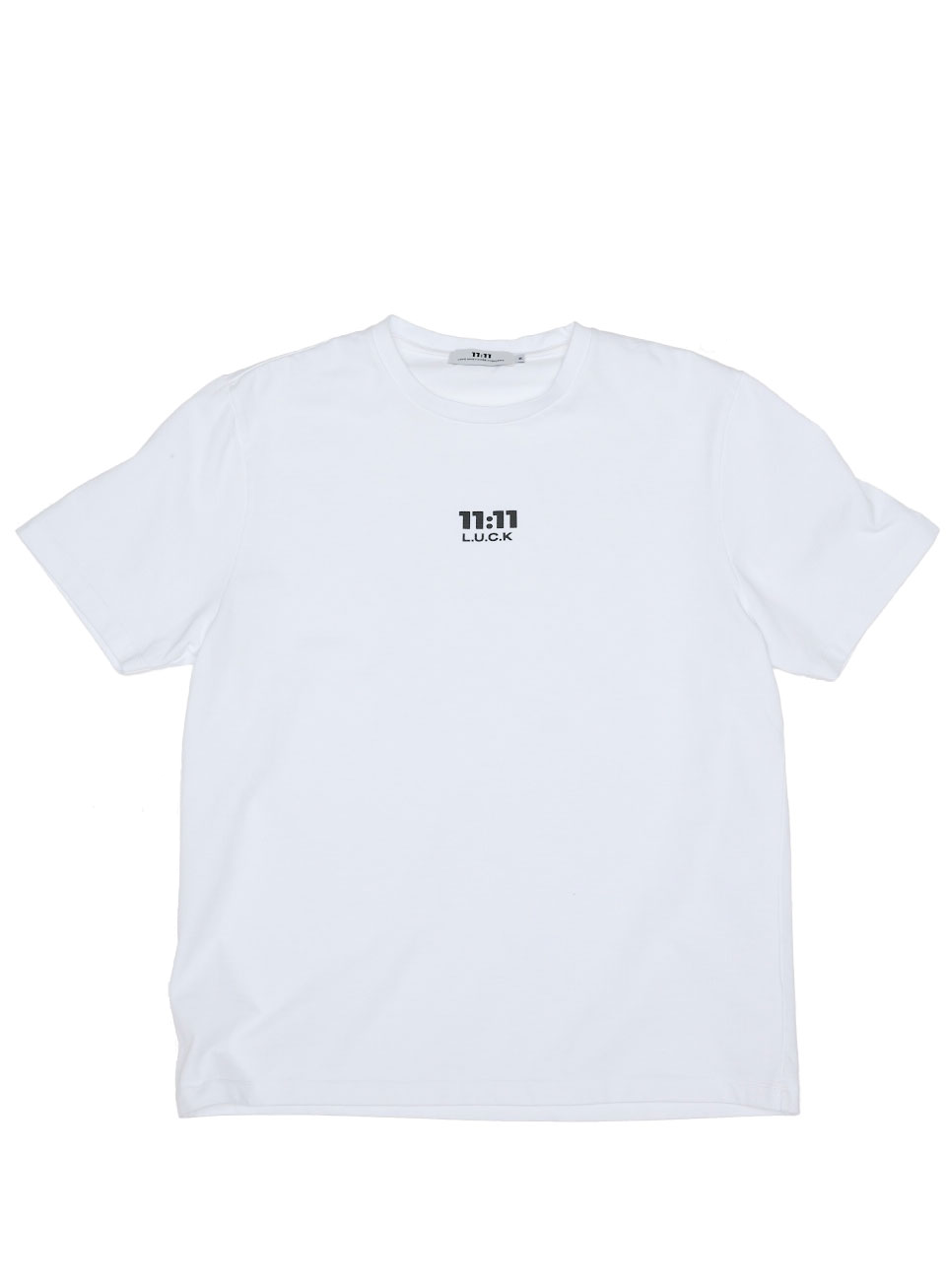 1111 luck basic logo t-shirt white