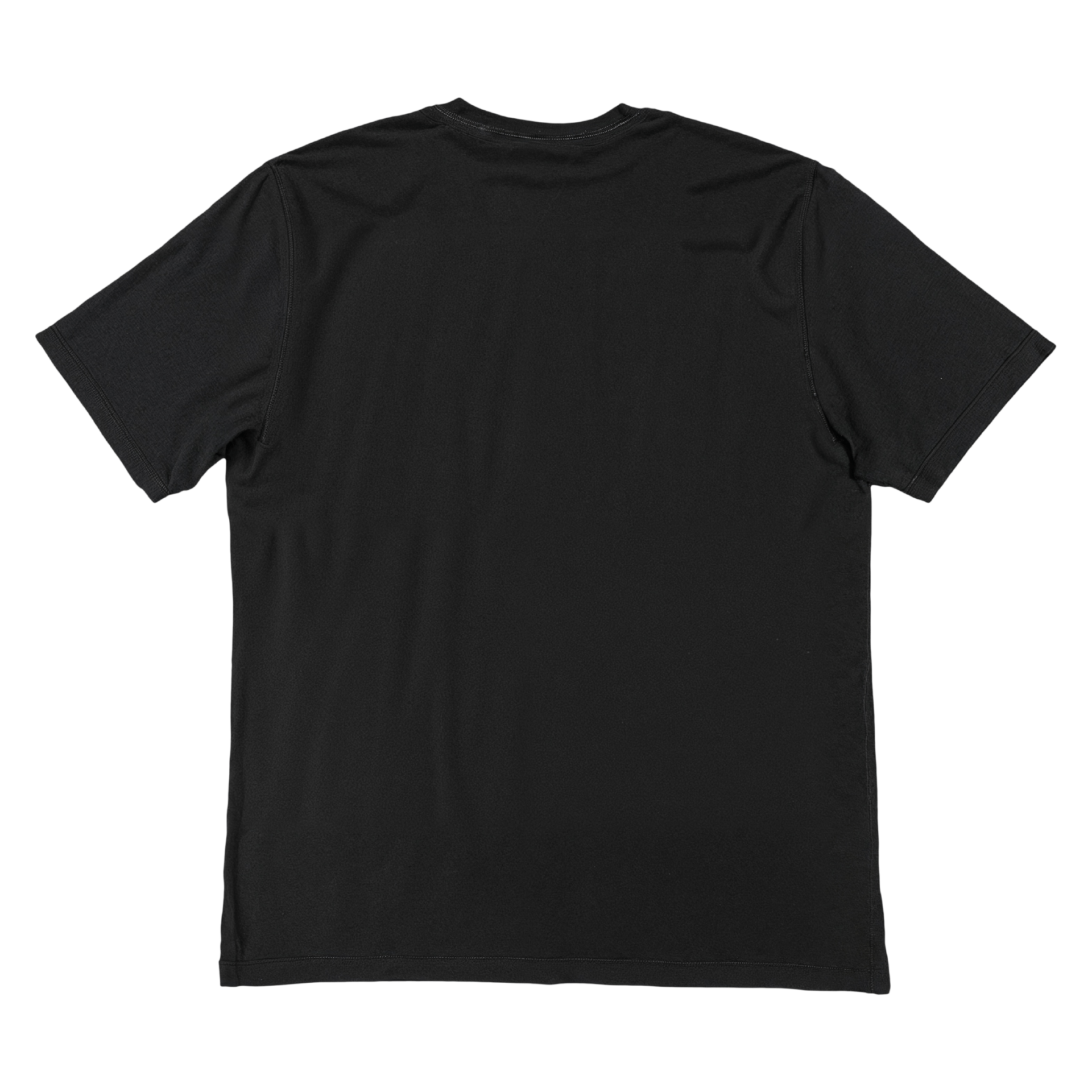 Short sleeves t-shirt in cotton color black with logo