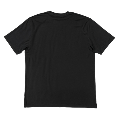 Short sleeves t-shirt in cotton color black with logo