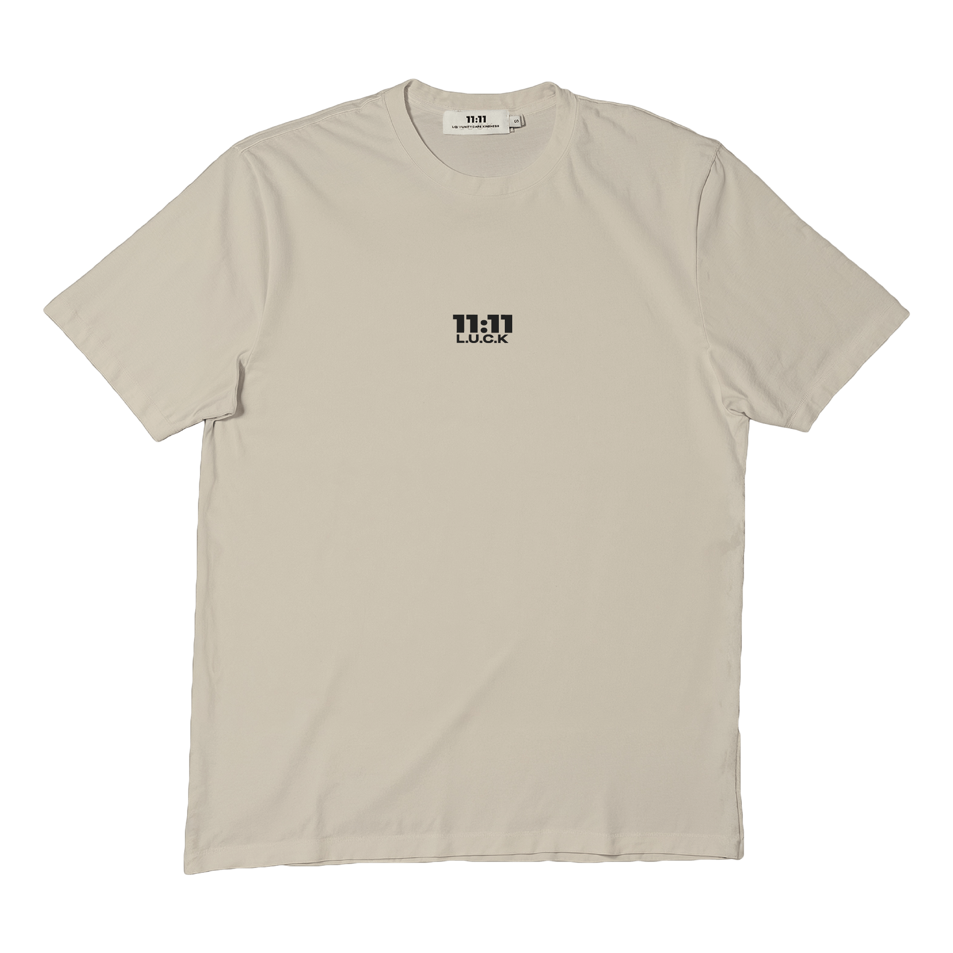 Short sleeves t-shirt in cotton color cream with logo