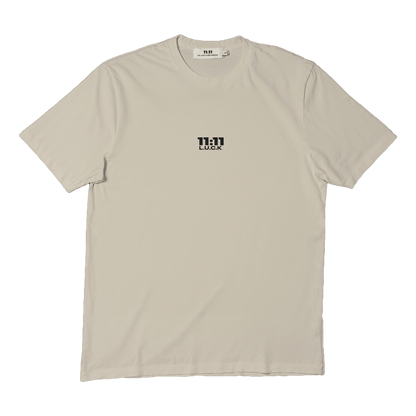 Short sleeves t-shirt in cotton color cream with logo