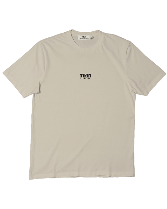 Short sleeves t-shirt in cotton color cream with logo