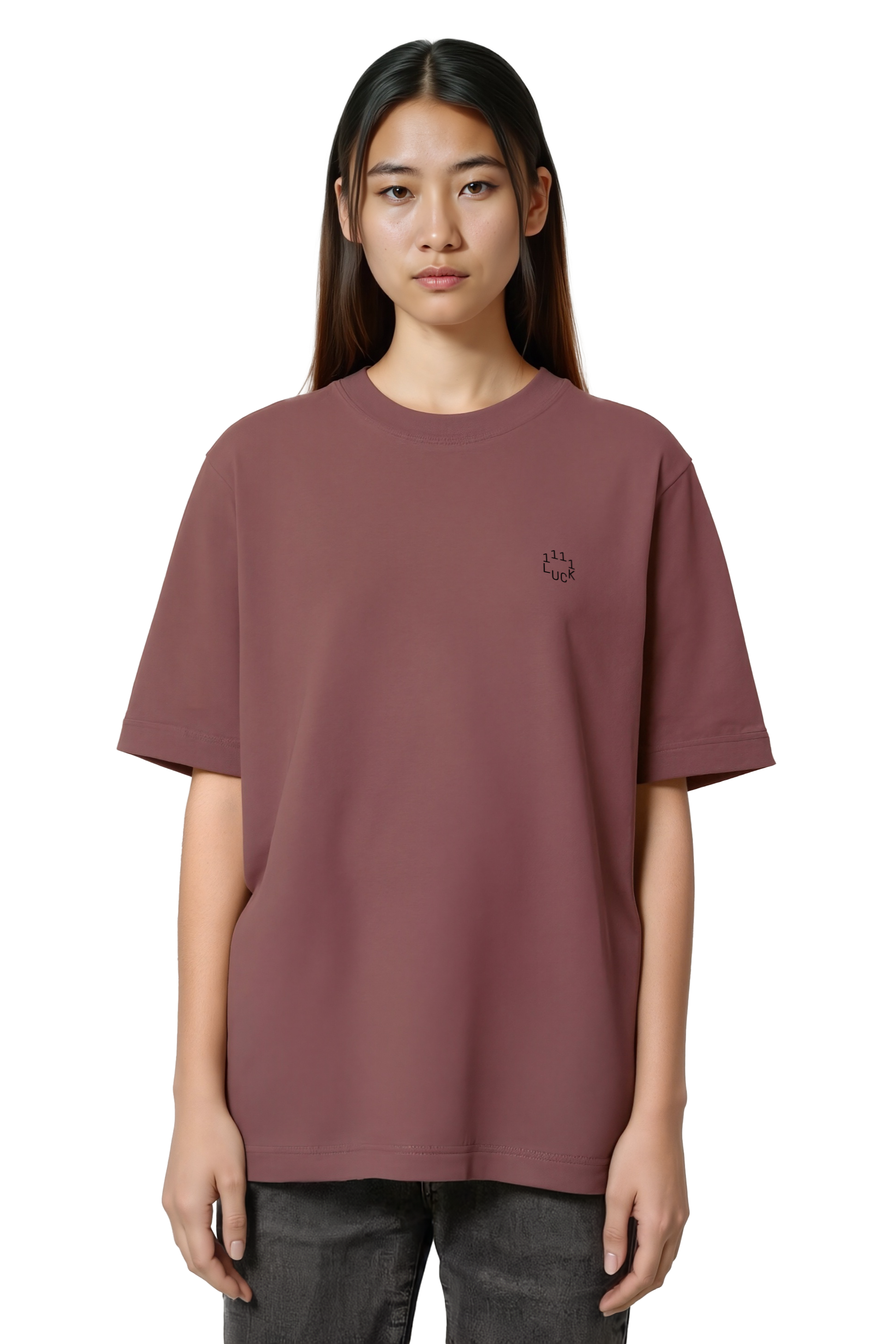 Short sleeves t-shirt in cotton color muted mauve with logo