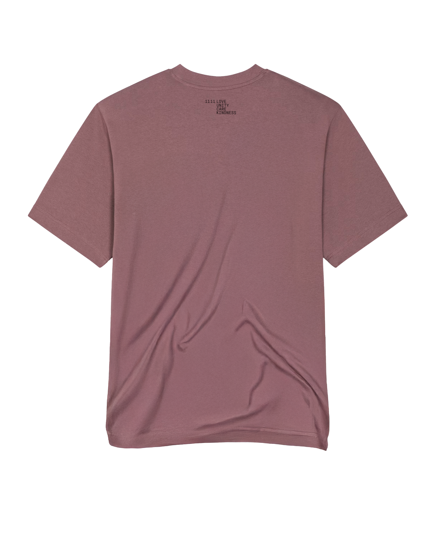 Short sleeves t-shirt in cotton color muted mauve with logo