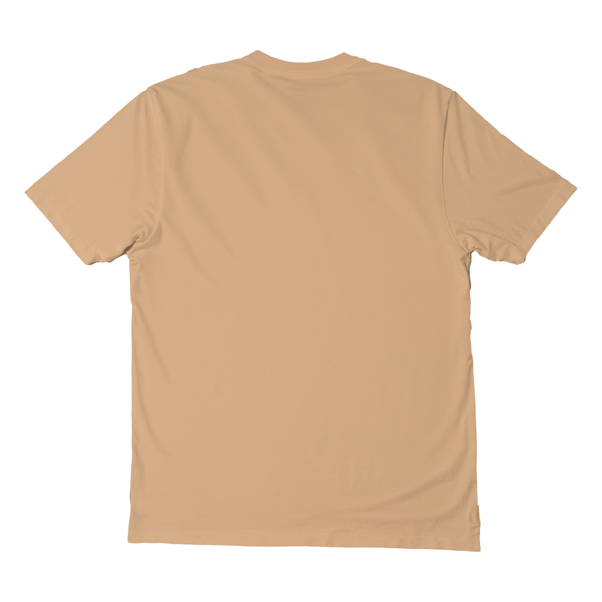 Short sleeves t-shirt in cotton color peach with logo