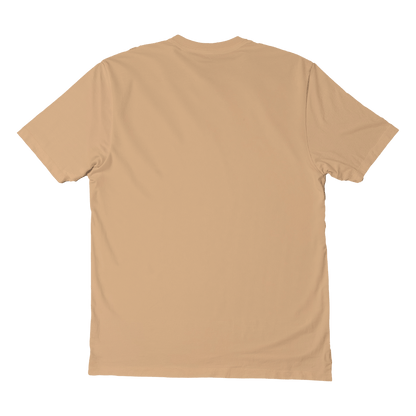 Short sleeves t-shirt in cotton color peach with logo