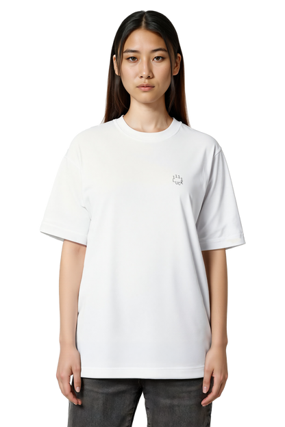 Short sleeves t-shirt in cotton color white with logo