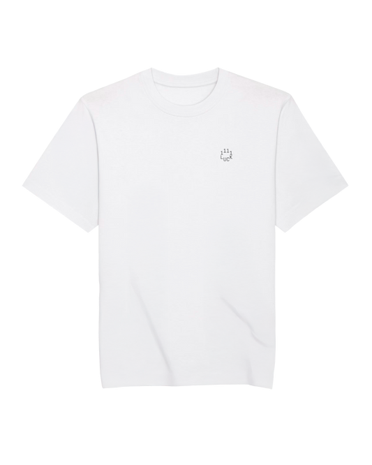 Short sleeves t-shirt in cotton color white with logo