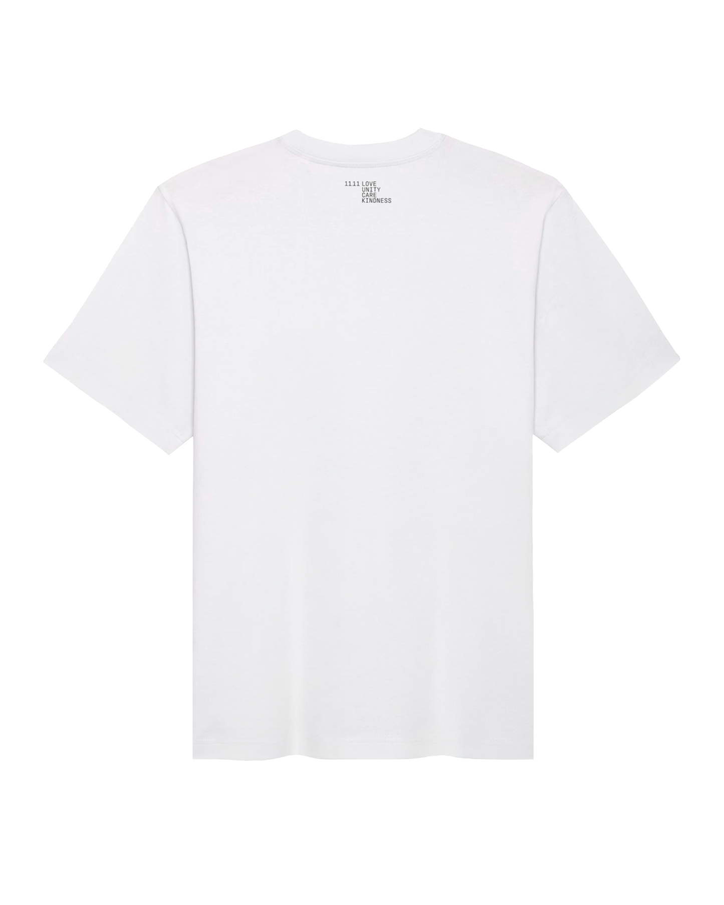 Short sleeves t-shirt in cotton color white with logo