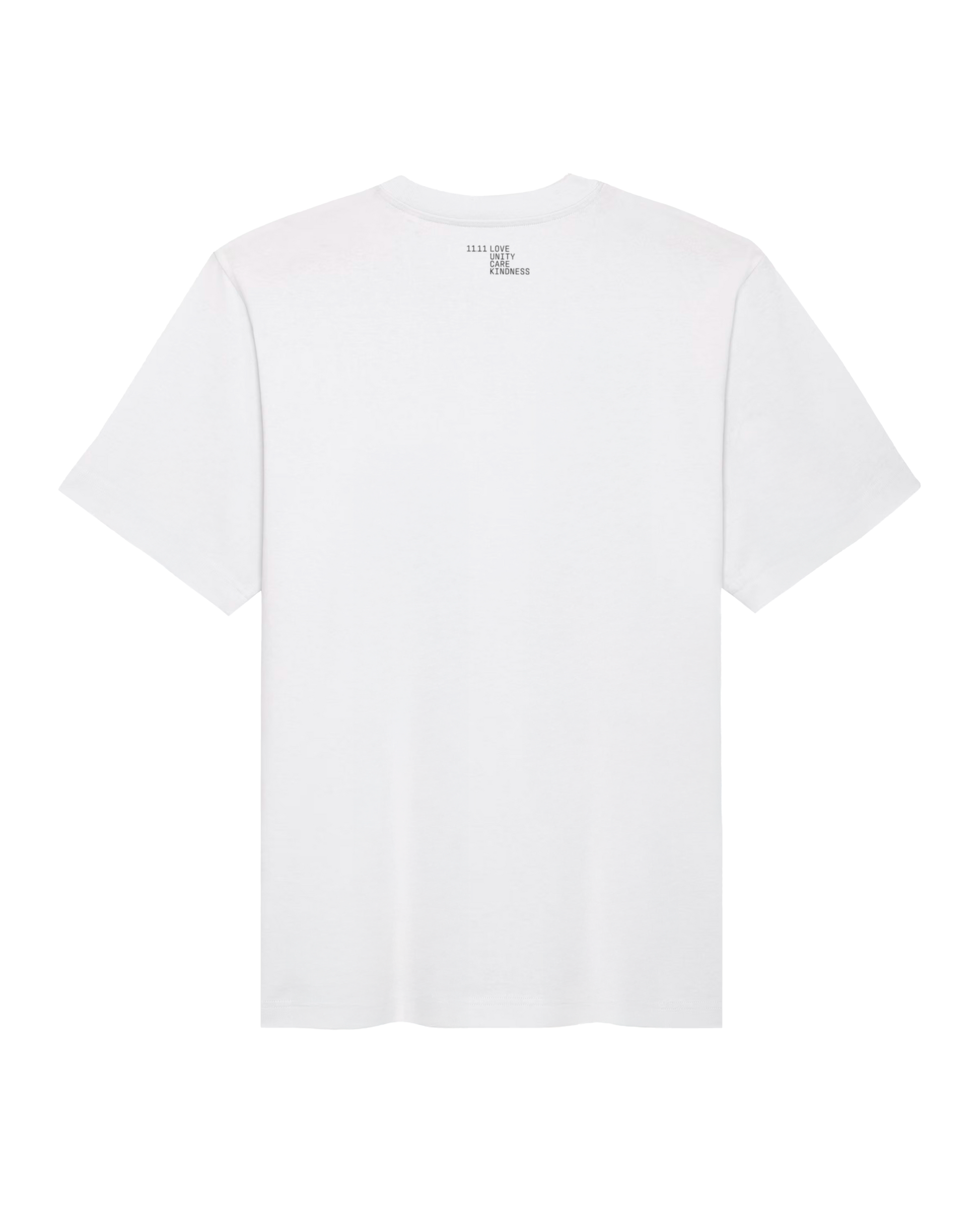 Short sleeves t-shirt in cotton color white with logo