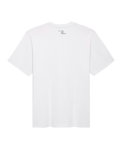 Short sleeves t-shirt in cotton color white with logo