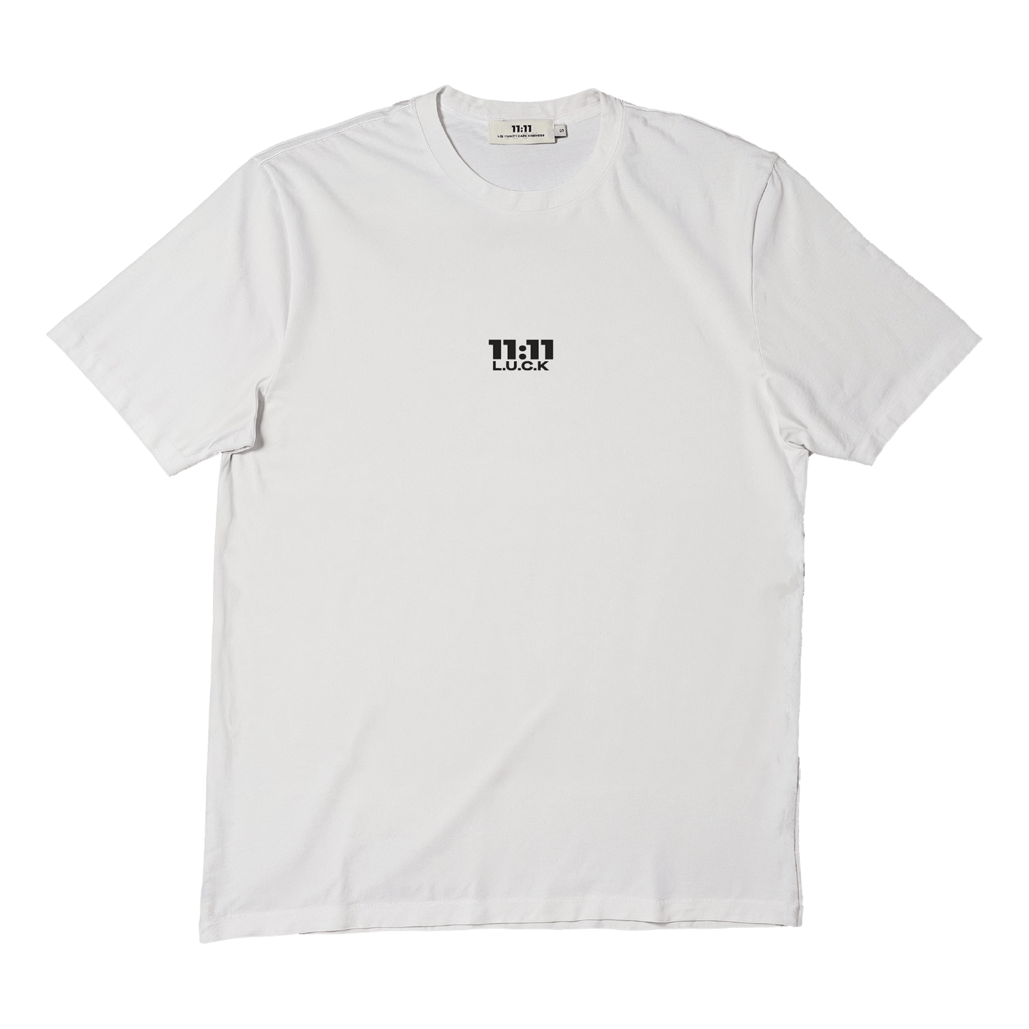 Short sleeves t-shirt in cotton color white with logo