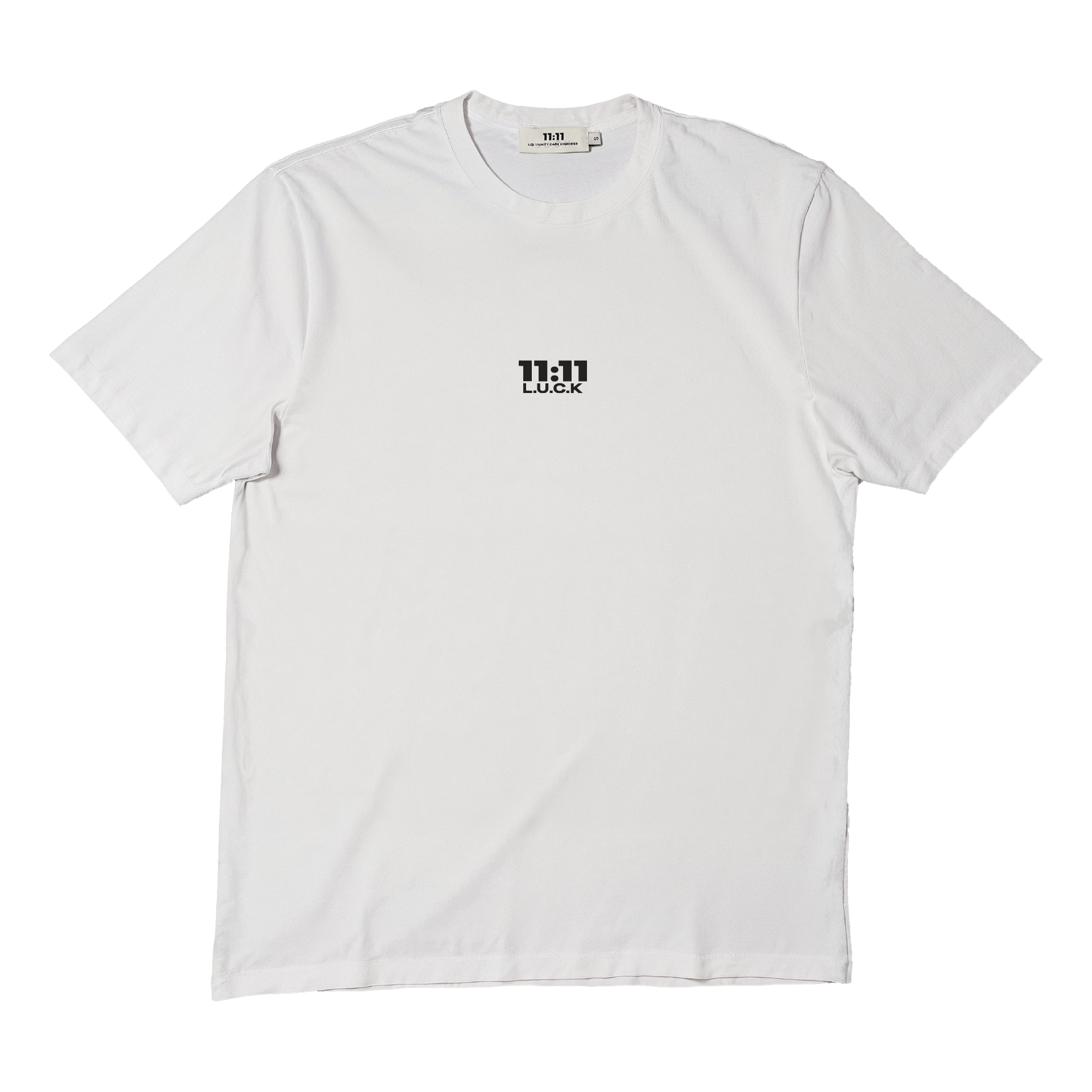 Short sleeves t-shirt in cotton color white with logo
