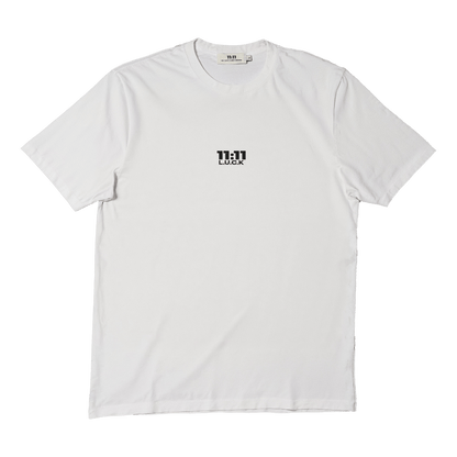 Short sleeves t-shirt in cotton color white with logo